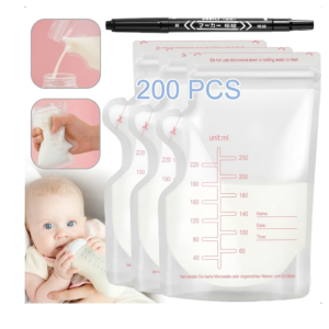 Bolsa De Almacenamiento De Leche Materna de 250ml Modelo Transparente 200 Piezas Modelo Transparente