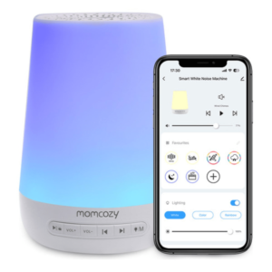 Máquina De Ruido Blanca Para Dormir con Control App y Luz Nocturna blanco